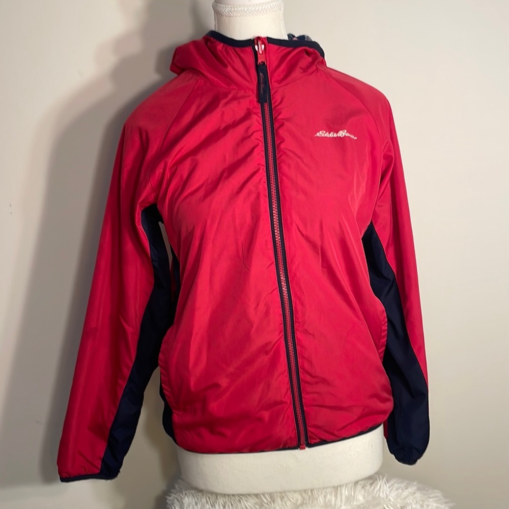 girls dark pink reversible raincoat - Youth